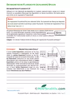 Vorschau - Experimente - OnlineVideo - Magnetische Flussdichte einer Spule (Arbeitsblatt) - Deckblatt