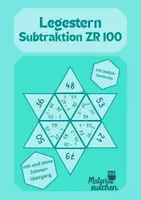 Vorschau - Stationenlernen - ZR 100 Subtraktion Legestern, 2-fach differenziert - Deckblatt