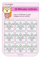 Vorschau - Arbeitsblätter - 10 Minuten rechnen 2 Rechendreiecke ZR 100 - Seite 2