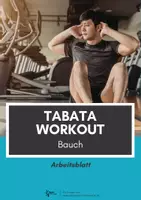Vorschau - Arbeitsblätter - Fitness ⎮ Tabata - HIT-Workout für den Bauch inkl. 8 Stationskarten - Deckblatt
