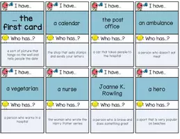 Vorschau - Spiele - Materialpaket I have... who has...? Relative Clauses - Seite 2