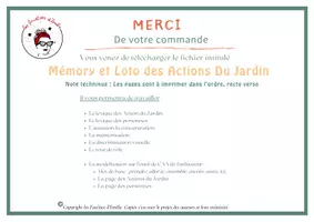 Aperçu - Feuilles d'exercices - Ensemble de 5 Mémory et Loto des Actions - Page 1
