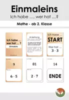 Vorschau - Spiele - Ich habe ... wer hat...? - Das kleine Einmaleins - Deckblatt