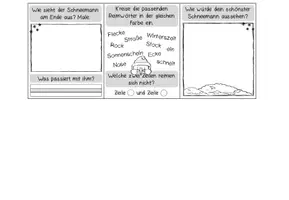 Vorschau - Arbeitsblätter - Gedichtwerkstatt: Der Schneemann auf der Straße (Klasse 2) - Seite 3