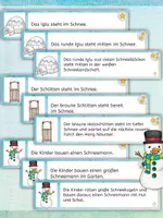 Vorschau - Arbeitsblätter - Laufdiktat/ Schleichdiktat: Im Winter - Winterlicher Schreibspaziergang - Seite 2