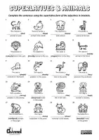 anteprima - Esercizi - SUPERLATIVES & ANIMALS – Worksheet (20 Sentences) - Pagina 3