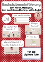 Vorschau - Präsentationen/Tafelbilder - Buchstabeneinführung D, d - digitale Tafel - Deckblatt