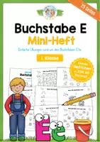 Vorschau - Arbeitsblätter - Mini-Heft zum Buchstaben E/e - Deckblatt