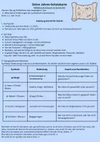 Vorschau - Arbeitsblätter - Deine Jahres-Schatzkarte - Rückblick oder Planung - Deckblatt