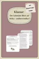 Vorschau - Klassenarbeiten - Klausur: Deutscher Kolonialismus (Der koloniale Blick auf Afrika - unüberwindbar?) - Deckblatt