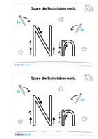 Vorschau - Arbeitsblätter - Mini-Heft zum Buchstaben N/n - Seite 2