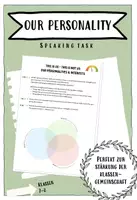 Vorschau - Arbeitsblätter - My personality - Speaking / Sprechen - Deckblatt