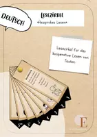 Vorschau - Aufgabenkarten - Lesezirkel für die Methode *Reziprokes Lesen* - Deckblatt