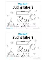 Vorschau - Arbeitsblätter - Mini-Heft zum Buchstaben S/s - Seite 1