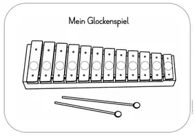 Vorschau - Arbeitsblätter - Glockenspiel Ausmalbild Einführung - Seite 2