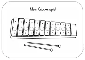 Vorschau - Arbeitsblätter - Glockenspiel Ausmalbild Einführung - Seite 3