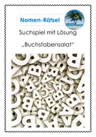 Vorschau - Arbeitsblätter - Buchstabensalat aus Nomen- Rechtschreibtraining - Deckblatt