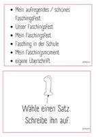 Vorschau - Arbeitsblätter - Schreibstraße Faschingsfest - Über ein Fest berichten können - Seite 3