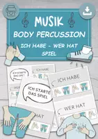 Vorschau - Spiele - Bodypercussion Spiel WER HAT - ICH HABE Musikunterricht - Deckblatt