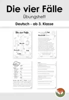 Vorschau - Arbeitsblätter - Die vier Fälle: Übungsheft - Deckblatt