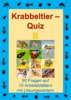 Vorschau - Arbeitsblätter - Krabbeltiere-Quiz B - Deckblatt