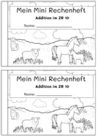 Vorschau - Arbeitsblätter - Miniheft: Addition im ZR 10, Klasse 1 - Seite 3