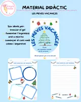 Vista previa - Refuerzo / NEE / Materiales de apoyo - Les meves vacances❄️💙 - Portada
