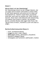 Vorschau - Arbeitsblätter - Diktat Warum feiern wir den Valentinstag KLasse 2 3 4 - Seite 3