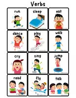 Vista previa - Hojas de trabajo - Verbs vocabulary/ Verbos en inglés vocabulario - página 1