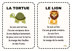 Aperçu - Affichage - textes simples sur les animaux à imprimer - Page 3