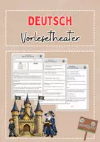 Vorschau - Text - Vorlesetheater - Magie auf der Schattenburg - plus Cliparts - Deckblatt