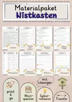Vorschau - Arbeitsblätter - Nistkasten Lesetext mit Fragen + Lösungen Leseverstehen Wortspeicher didaktische Reserve Lesen Leseverständnis - Deckblatt