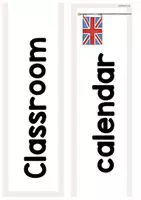 Vorschau - Präsentationen/Tafelbilder - Tafelkalender / Lernkalender für die Grundschule Englisch - verschiedene Versionen (beige) - Seite 3