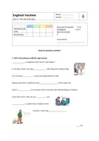 Vorschau - Test - Young World 4 - Englisch Vocitest Unit 4 - Deckblatt