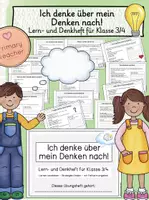 Vorschau - Unterrichtsreihen - Ich denke über mein Denken nach! - Lern- und Denkheft für Klasse 3/4 - Deckblatt