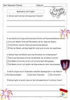 Vorschau - Arbeitsblätter - Quiz zum Silvester-Check (Checker-Reportage) - mit Lösungen - Deckblatt