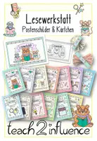 Vorschau - Unterrichtsreihen - Lesewerkstatt - Postenschilder & Kärtchen - Deckblatt