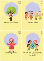 Vorschau - Fördermaterial/Inklusion - Affirmationskarten Selbstliebe (Karten + Vorlagen) - Seite 1