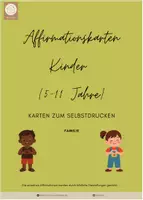 Vorschau - Fördermaterial/Inklusion - Affirmationskarten Familie (Karten + Vorlagen) - Deckblatt