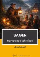 Vorschau - Arbeitsblätter - Sage: Eigene Sage schreiben - Deckblatt
