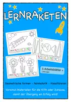 Vorschau - Arbeitsblätter - Geometrische Formen finden und ausmalen - Bilder - Deckblatt