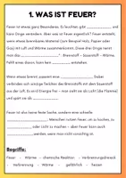 Vorschau - Arbeitsblätter - XL Kartei - 15 Lückentexte - Das Feuer - Seite 2