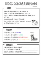 anteprima - Esercizi - LEGGI COLORA E RISPONDI - SPECIALE GRAMMATICA - Pagina 3