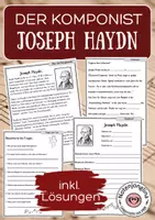 Vorschau - Arbeitsblätter - Joseph Haydn Lesetext – Komponist - Infotext & Aufgaben - Deckblatt