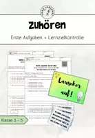 Vorschau - Arbeitsblätter - Zuhören - Lernzielkontrolle und Übungen - Deckblatt