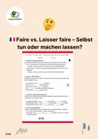 Vorschau - Arbeitsblätter - 🧠 Faire vs. Laisser faire: verstehen & anwenden (A2/B1) - Deckblatt