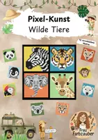 Vorschau - Mal- und Bastelvorlagen - Pixelkunst wilde Tiere / Pixelbilder, Pixel - Deckblatt