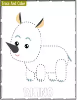Aperçu - Feuilles d'exercices - Trace & Color Animal Activities for Toddlers & Preschoolers - Page 2