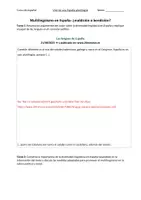Vorschau - Klassenarbeiten - Klausur: Multilingüismo en España (+ EWH) - Seite 1