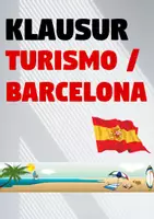 Vorschau - Klassenarbeiten - Klausur: Barcelona und Tourismus + Erwartungshorizont! - Deckblatt